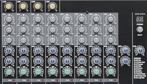 Samson Mixpad MXP1604FX 12-Channel USB Mixer with Digital Effects 14 Inputs with Effects