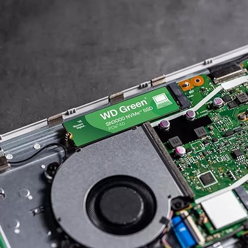 Western Digital 1TB WD Green SN3000 NVMe Internal SSD - Solid State Drive - Gen4 PCIe, M.2 2280, Up to 5,000 MB/s - WDS100T4G0E