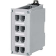 Panduit CDPP8RG-S Mini-Com 8-Port DIN Rail Shielded Patch Panel Light Gray (Pack of 1)