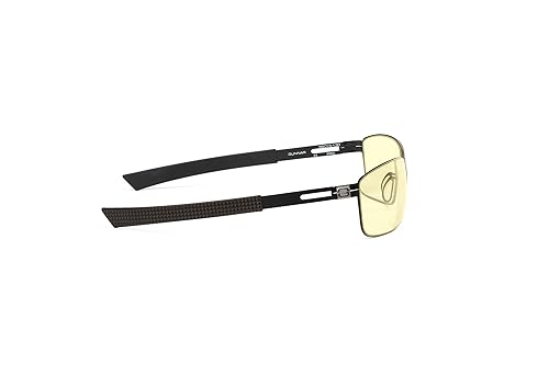 Gunnar Optiks VAY-00101 Vayper Full Rim Advanced Video Gaming Glasses with Headset Compatibility and Amber Lens Tint, Onyx Frame Finish