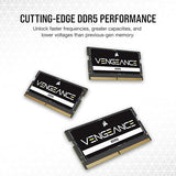 CORSAIR Vengeance SODIMM DDR5 RAM 16GB (1x16GB) 4800MHz CL40-40-40-77 1.1V Intel AMD Laptop Notebook Memory - Black (CMSX16GX5M1A4800C40) 4800MHz 16GB (1x16GB)