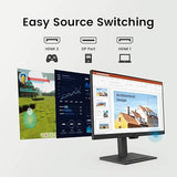 BenQ GW2790T Computer Monitor 27 100Hz FHD 1920x1080p | IPS | Eye-Care Tech | Low Blue Light | Anti-Glare | Adaptive Brightness | Height and Tilt Adjustable | Built-in Speakers | DisplayPort | HDMI 100Hz IPS Height Adjustable