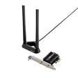 ASUS PCE-AXE59BT WiFi6 6E AX5400 PCI-E Adapter with 2 External Antennas and magnetized Base. Supporting 6GHz Band, 160MHz, Bluetooth 5.2, WPA3 Network Security, OFDMA and MU-MIMO