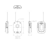 Shure SLXD1 Digital Wireless Bodypack Transmitter with On/Off Switch, Adjustable Gain Control and TQG Connector, for use with SLX-D Wireless Systems - Receiver Sold Separately (J52 Band) J52 Band (558-602/614-616 MHz)