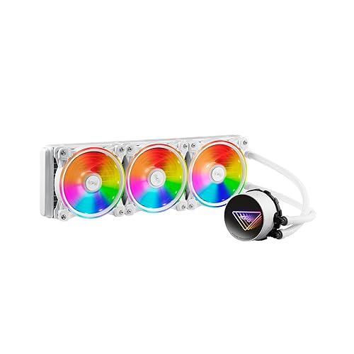 XPG Levante X 360 All-in-One ARGB CPU Liquid Cooler - 4.72 Maximum Fan Diameter -2000 RPM - Fluid Dynamic Bearing - 4-Pin PWM White (LEVANTEX360-WHCWW)