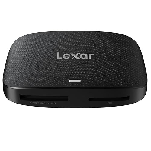 Lexar Professional CFexpress Type B/SD USB 3.2 Gen 2 Reader, Transfer Speeds Up to 10Gbps, Designed for CFexpress Type B and SD Cards (LRW520U-RNBNG) CFexpress Type B / SD USB 3.2 Reader