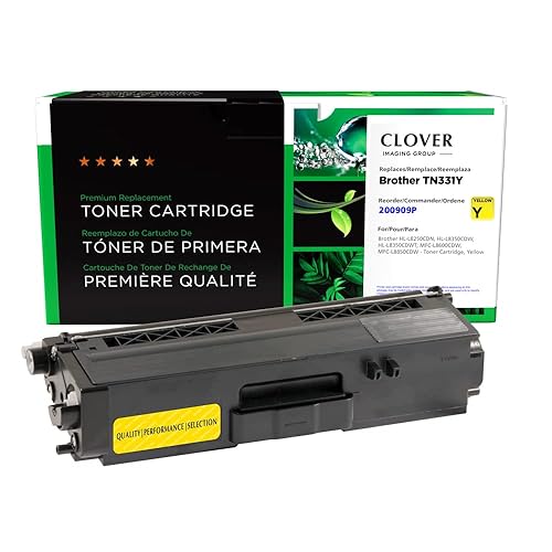 Clover Remanufactured Toner Cartridge Replacement for Brother TN331 | Yellow Yellow 1,500