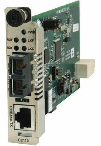 Transition Networks Fast Enet Ion Cnvtr Card 100B-TX to 100B-FX 1300NM Mm Sc