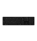 Matias FK416PCBTL Wireless Backlit Slim Keyboard with Numeric Keypad and 4-Device Sync - Compatible with Windows PC (Black)