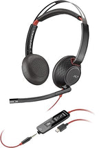 Poly Blackwire 5220 Stereo USB-C Headset + 3.5mm Plug + USB-C/A Adapter (Bulk)