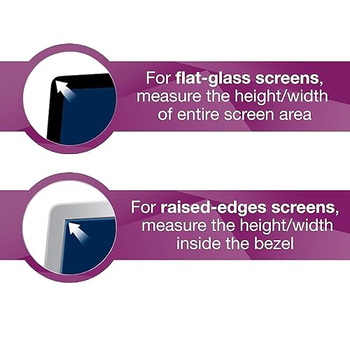 3M Computer Privacy Screen Filter for 24 inch Monitors - High Clarity - Widescreen 16:10 - HC240W1B High Clarity 16:10 High Clarity