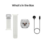 Samsung Galaxy Watch Ultra (2024) 47mm LTE AI Smartwatch w/Energy Score, Wellness Tips, Heart Rate Tracking, Sleep Monitor, Fitness Tracker, GPS, Titanium White [US Version, 1Yr Manufacturer Warranty]