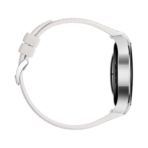 HUAWEI Watch 5, 42mm Smartwatches, Multi-Sensing X-TAP Technology, Spherical Sapphire Glass, Two Battery Modes, Intuitive Smart Gestures, Compatible with iOS and Android, White