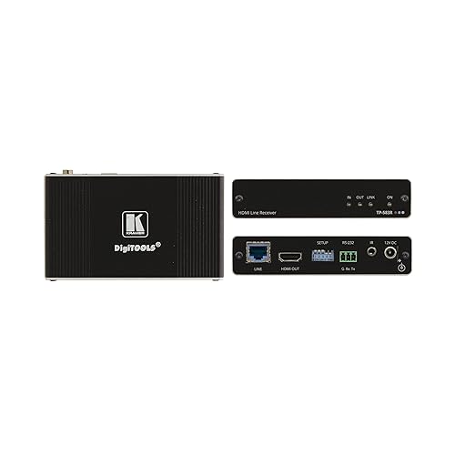 KRAMER/HIGH Performance HD T-Base RECEPTOR / 4K / HDMI/TP-583R KRAMER 4K HDR HDMI Receiver with RS-232 & IR Over Long-Reach HDBASET - TP-583R (50-80024090)