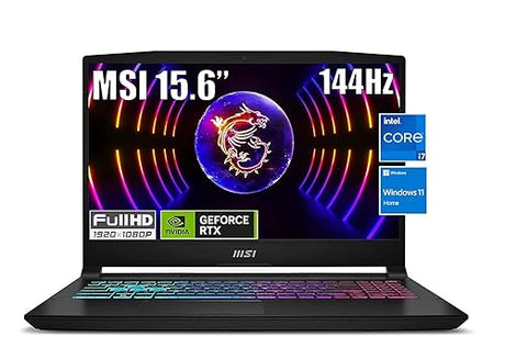 MSI Katana 15.6 Gaming Laptop, 144Hz FHD IPS, Intel Core i7-13620H (Beats i9-12900H, up to 4.9GHz), NVIDIA GeForce RTX 4060, 64GB DDR5 RAM, 2TB SSD, Backlit, Windows 11h, With 5ave Accessories Bundle