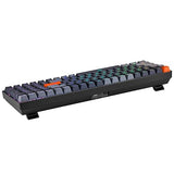 Adesso EasyTouch 1200 Wired/Wireless/Bluetooth Mechanical Keyboard, RGB Illuminated, Multi-OS, QMK/VIA Customizable, Hot Swappable, Red Switch, Copilot AI Hotkey, USB-C, 4000mAh Battery