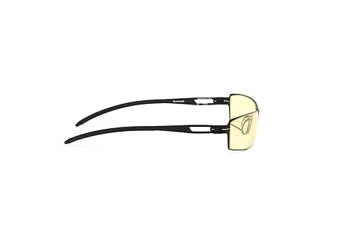 GUNNAR Optiks G0005-C001 SheaDog Full Rim Ergonomic Computer Glasses with Amber Lens Tint, Onyx Frame Finish