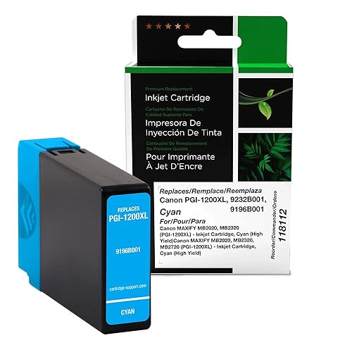 Clover Imaging Replacement High Yield Ink Cartridge Replacement for Canon PGI-1200XL, Cyan