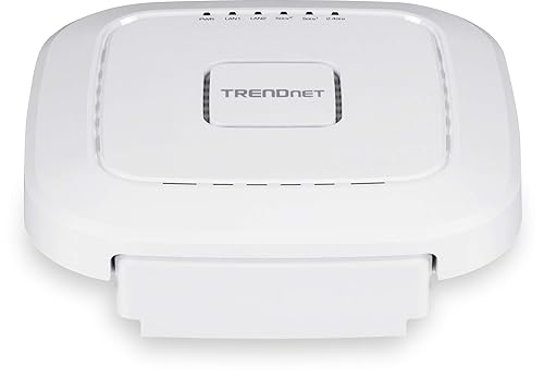 TRENDnet AC2200 Tri-Band PoE+ Indoor Wireless Access Point, 867Mbps WiFi AC + 400Mbps WiFi N Bands, Wave 2 MUMIMO, Client Bridge, WDS, AP, WDS Bridge, WDS Station, Repeater Modes, TEW-826DAP