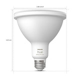 Philips Hue Smart 100W PAR38 LED Bulb - White and Color Ambiance Color-Changing Light - 1 Pack - 1300LM - E26 - Outdoor - Control with Hue App - Works with Alexa, Google Assistant and Apple Homekit