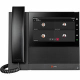 Poly CCX 600 IP Phone - Corded - Corded/Cordless - Bluetooth, Wi-Fi - Desktop - Black - TAA Compliant - 24 x Total Line - VoIP - 7 LCD - IEEE 802.11a/b/g/n - 2 x Network (RJ-45) - PoE Ports