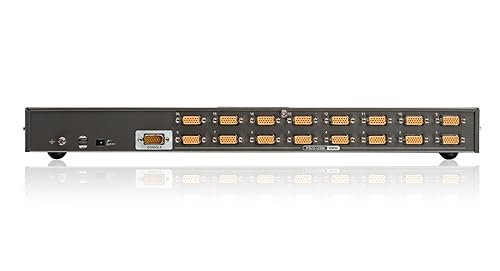 IOGEAR 16-Port USB PS/2 Combo KVM Switch w/Full Set of Cables, (GCS1716KITU) 16-Port USB PS/2 KVM Switch w/USB KVM Cables