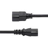 StarTech.com 1ft (30cm) Power Extension Cord, IEC 60320 C14 to C13 PDU Power Cord, 10A 250V, 18AWG, AC Power Cable for PDU/Power Supply - UL Listed (8713-8100-POWER-CORD)