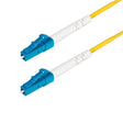 StarTech.com 5m (16.4ft) LC to LC (UPC) OS2 Single Mode Simplex Fiber Optic Cable, 9/125, 40G/100G, LSZH Fiber Jumper Cord