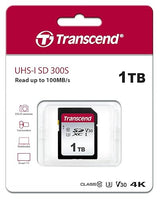 Transcend 1TB SDXC/SDHC 300S Memory Card TS1TSDC300S