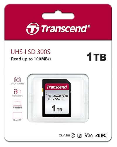 Transcend 1TB SDXC/SDHC 300S Memory Card TS1TSDC300S