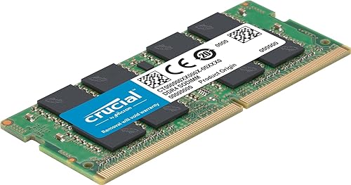 Crucial 32GB Kit (16GBx2) DDR4 2400 MT/s (PC4-19200) DR x8 SODIMM 260-Pin Memory - CT2K16G4SFD824A 32GB Kit (16GBx2) 2400MHz