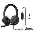 Cyber Acoustics USB-C Stereo Headset (AC-5014) – Durable, Crisp, and Clear Communication in Classrooms and at Home; in-Line Controls for Volume and Mic Mute