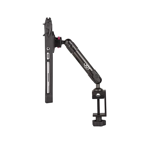 The Joy Factory MagConnect C-Clamp Mount Carbon Fiber Made with aXtion Edge MH Rugged Shockproof Case for Microsoft Surface Go (MWM401MH102)