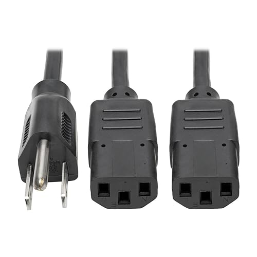Tripp Lite P006-18N-2 Dual Splitter Cable 515p To 2x C13 18in