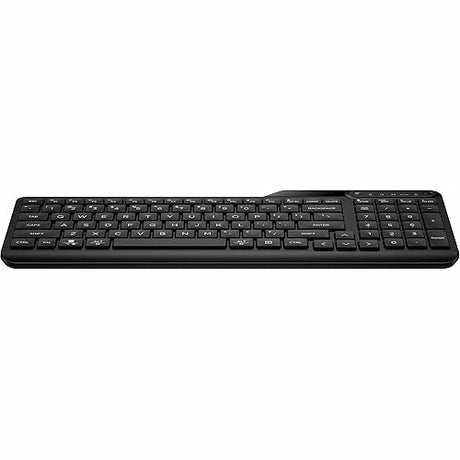 HP 475 Dual-Mode Wireless Keyboard - Wireless Connectivity - Bluetooth - 32.81 ft - 2.40 GHz - USB Type A Interface - Microphone Mute, Emoji, Language Switch Hot Key(s) - Windows 11, Windows 10, Mac O