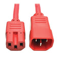 Tripp Lite 6ft Heavy Duty Computer Power Extension Cord 15A, 14 AWG, C14 to C15, Red 6'(P018-006-ARD) Red 6 ft. Power Cord