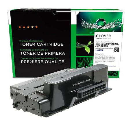 Clover Remanufactured Toner Cartridge for Samsung MLT-D205L, MLT-D205S | Black Black 5,000