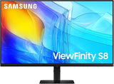 SAMSUNG 27 ViewFinity S8 (S80D) Series 4K UHD High Resolution Computer Monitor, HDR10, Multiple Ports w/ HDMI, DisplayPort, USB-A, Height Adjustable Stand, LS27D806EANXGO, 2024, 3Yr Warranty 27-inch 4K DP, HDMI