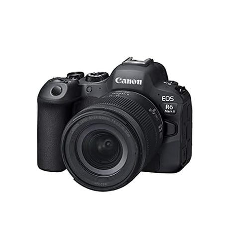 Canon EOS R6 Mark II Mirrorless Camera RF24-105mm F4-7.1 is STM Lens Kit, Full-Frame Hybrid Camera, 24.2 Megapixel CMOS Sensor, Photo and Video Capabilities, Black