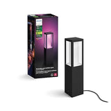 Philips Hue Impress Outdoor Pedestal Light (Low-Volt), (400 x 100 mm) White & Color Light, Voice Control with Alexa, Apple Home & Google Assistant, Bridge Required?