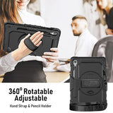 AMZER TUFFEN Multilayer Case with 360 Degree Rotating Kickstand with Shoulder Strap, Hand Grip for Samsung Galaxy Tab S7/S8/S9 5G 11/S9 FE 5G 10.9/S10 11 X710/X716B/X510/X516B