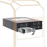 ICY DOCK Full Metal 4 x 2.5 SAS/SATA HDD/SSD Mobile Rack Enclosure for 5.25 Bay | ToughArmor MB994SP-4S