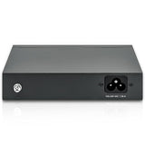 Intellinet 5-Port Gigabit Ethernet Poe+ Switch – 4 Poe+ Ports @40W Budget, up to 30W Per Port - 10Gbps Switching Capacity, Unmanaged, Wall Mountable, Fanless, Durable Metal – 3 Yr Mfg Warranty-561792