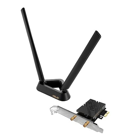 ASUS BE6500 (PCE-BE90BT) Tri Band PCI-E WiFi 7 (802.11be), Bluetooth 5.4, WPA3 Network Security, OFDMA and MU-MIMO, Multi-Link Operation