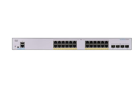 Cisco Business CBS350-24P-4G Managed Switch, 24 Port GE, PoE, 4x1G SFP, Limited Lifetime Protection (CBS350-24P-4G-NA) 24-port GE / PoE+ / 195W / 4 x GE uplinks