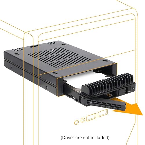 ICY DOCK 1x 2.5 SAS/SATA HDD/SSD Mobile Rack for External 3.5 Bay | ExpressCage MB741SP-B