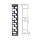 Eaton Tripp Lite 12-Port Wall-Mount Patch Panel for UTP Keystone Jacks, Offset Ports, Vertical or Horizontal Installation, TAA Compliant, Lifetime Manufacturer's Warranty (N062-012-KJ-WOF)