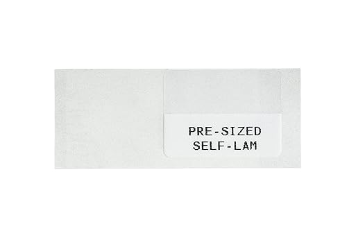 Brady M21 Series Pre-Sized Self Laminating Vinyl Wraps 0.75 in H x 1 in W BK/WH