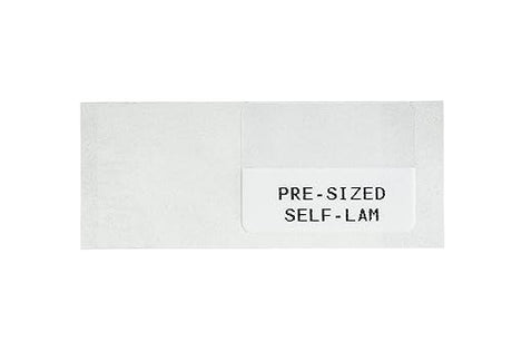 Brady M21 Series Pre-Sized Self Laminating Vinyl Wraps 0.75 in H x 1 in W BK/WH