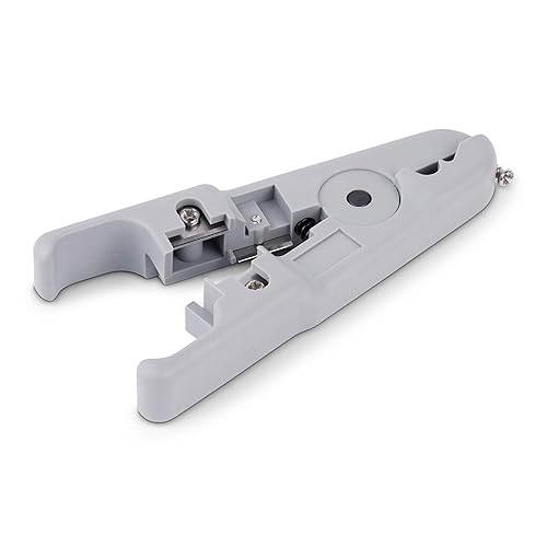 StarTech.com Network Cable Stripper and Cutter, Professional Wire Stripper for UTP/FTP/STP/Coax Cables, Rotary Wire Stripping and Cutting Tool
